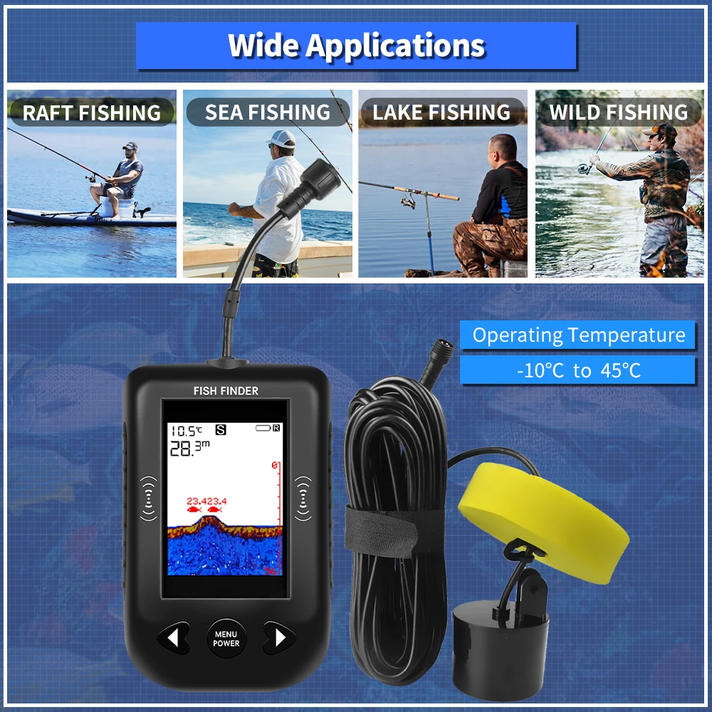 Erchang XF03 Fish Finders 45 D - огляд і ціна Fishing Depth Finder