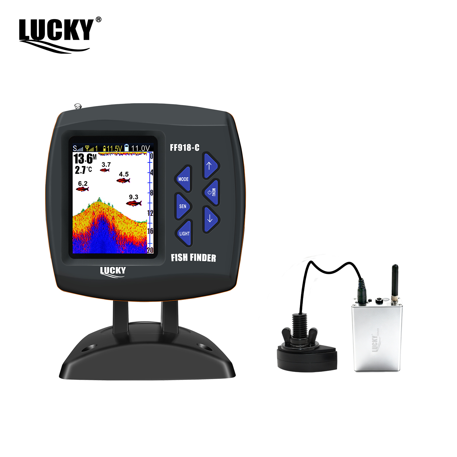 Lucky FF918 Wireless Remote Co - огляд і ціна Fishing Depth Finder
